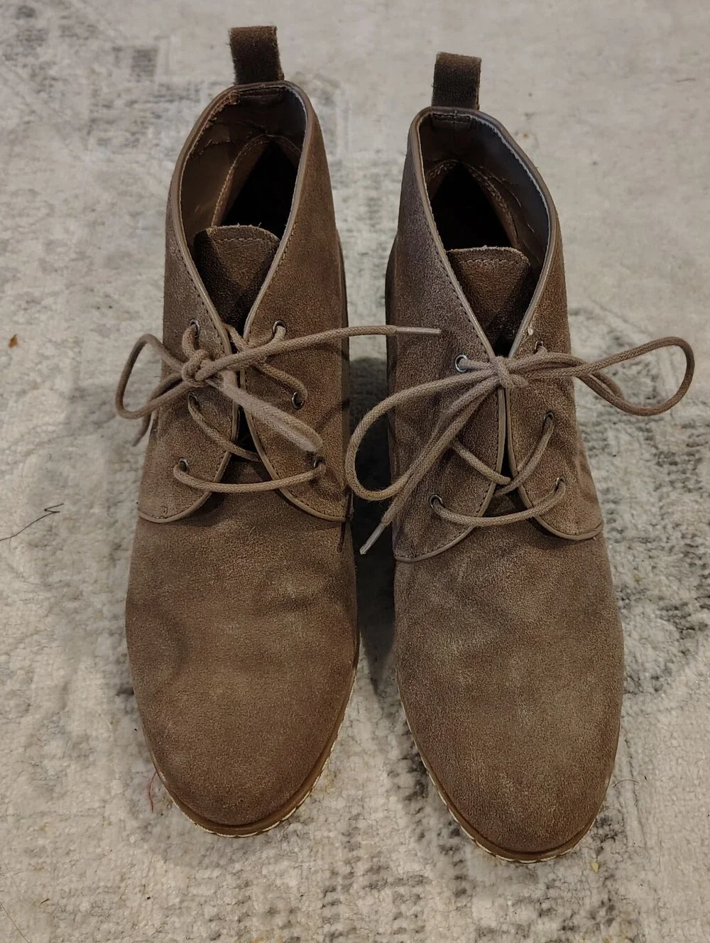 Franco Sarto Brown Suede Chukka Boots